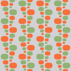 Rounded abstract seamless pattern - accent for any surfaces.