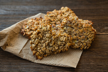 オートミールとバナナのクッキー