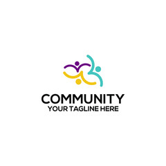 Fototapeta na wymiar Community logo template vector. Community logo concept vector
