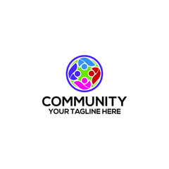 Community logo template vector. Community logo concept vector