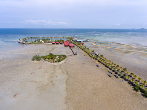 Sebong Pereh, Bintan Island, Indonesia, January 2021: "Aerial View Bintan Sayang Resort"