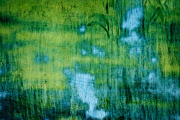 Green Painted Metal Texture with Rust and Wear