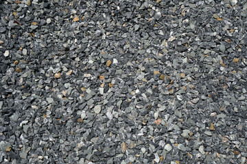 Limestone crushed rock texture and background. Stone for construction. Limestone is a common type of carbonate sedimentary rock.