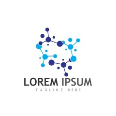 Molecule vector illustration design