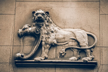 lion on the door