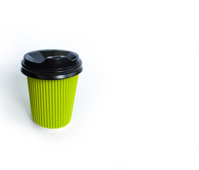 paper cup for coffee isolated
