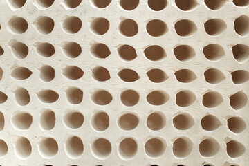 porous poriferous material for air ventilation with  holes