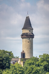 Fototapeta premium round tower of the old castle