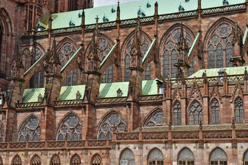 Strasbourg, France - august 28 2021 : picturesque city centre