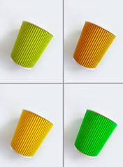 paper cup for coffee isolated