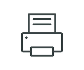 printer icon - vector