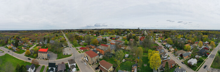 Obraz premium Aerial panorama of St George, Ontario, Canada