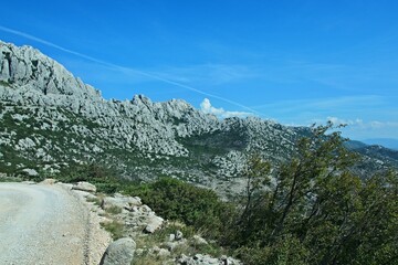 Croatia-view of a the montains im Velebit National Park