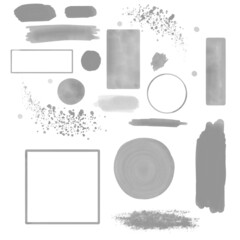 Grey watercolor kit