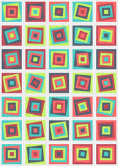 Abstract Geometric Pattern generative computational art illustration