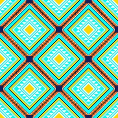 Geometric ethnic oriental seamless pattern traditional Design for background,carpet,wallpaper,clothing,wrapping,Batik,fabric,embroidery style.