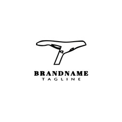 bicycle saddle logo icon design template vector illustration
