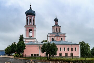 Russia, Valdai, August 2021. The main Orthodox church of the city.