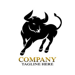 Modern bull logo. Vector illustration