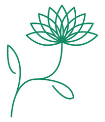 green flower icon