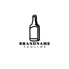 creative bottle logo icon template vector illustration