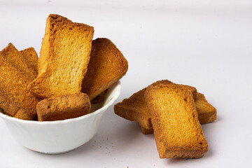 Delicious rusk for morning breakfast