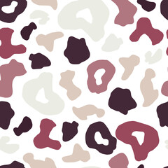 Leopard skin seamless pattern. Cheetah fur wallpaper.