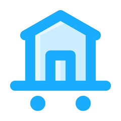 House Relocation icon illustration