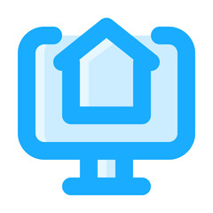 Real Estate Website icon illustration