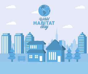 world habitat day cityscape