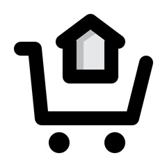 Online Home icon illustration