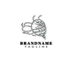 bee logo icon design black isolated vector illustration
