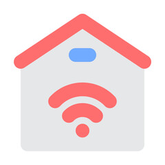 Home Wifi icon illustration