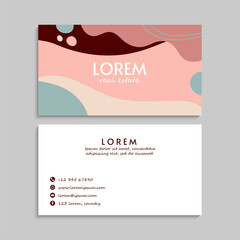 Business Card Set. Vector illustration. EPS10