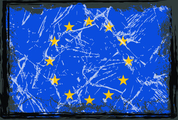 Fototapeta na wymiar European Union flag