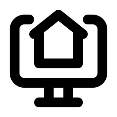 Real Estate Website icon illustration