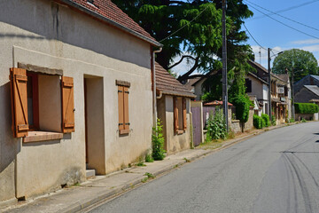 Port Mort; France - june 24 2021 : picturesque village