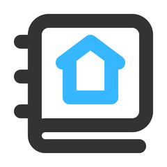 Home Book icon illustration