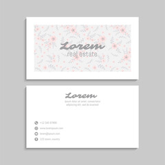 Business Card Set. Vector illustration. EPS10