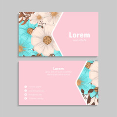 Business Card Set. Vector illustration. EPS10