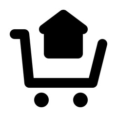 Online Home icon illustration