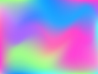 Fashionable ad vector. Intensive gradient of holographic spectrum for printed products, covers.