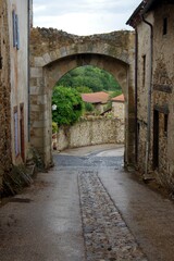 entrée du village de Lavaudieu, Haute-Loire