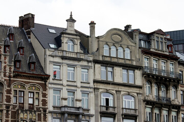 Fototapeta na wymiar Buildings at Mont des arts in Brussels City Center