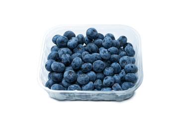Group of fresh blueberry isolated on a white background.