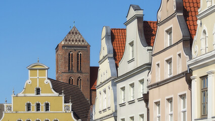 Wismar - Historische Altstadt um St. Nikolai, Mecklenburg-Vorpommern, Deutschland, Europa