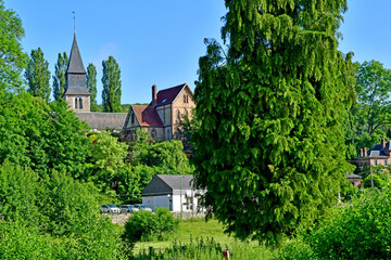 Radepont; France - june 24 2021 : picturesque village