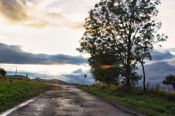 Road to sunset