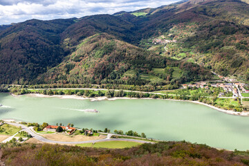 The valley of the Danube River. Austria