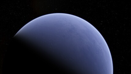 Planet, stars and galaxy